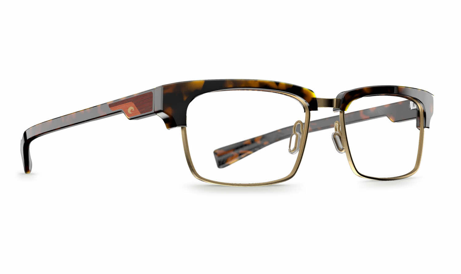 Shiny Dark Havana / Brushed Gold Metal