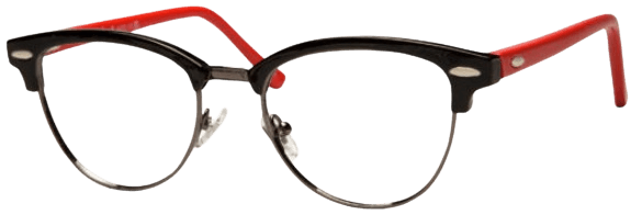 Black/Gunmetal/Red 