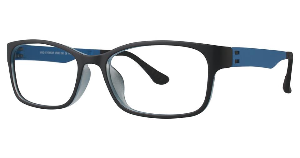 Black Matte / blue