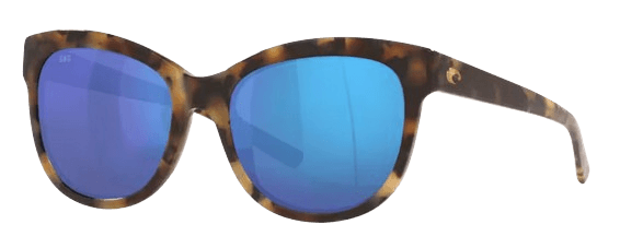 Shiny Vintage Tortoise Blue Mirror