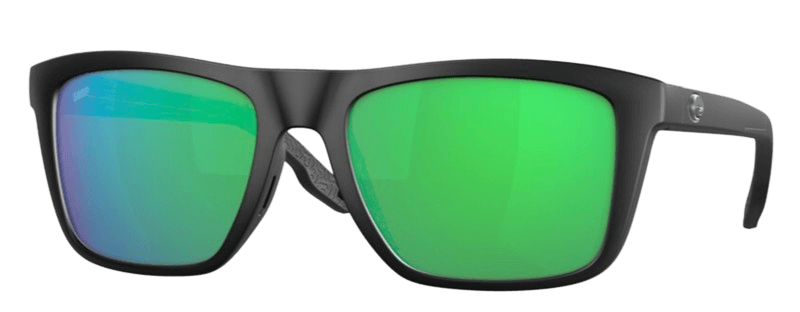 Matte Black Green Mirror
